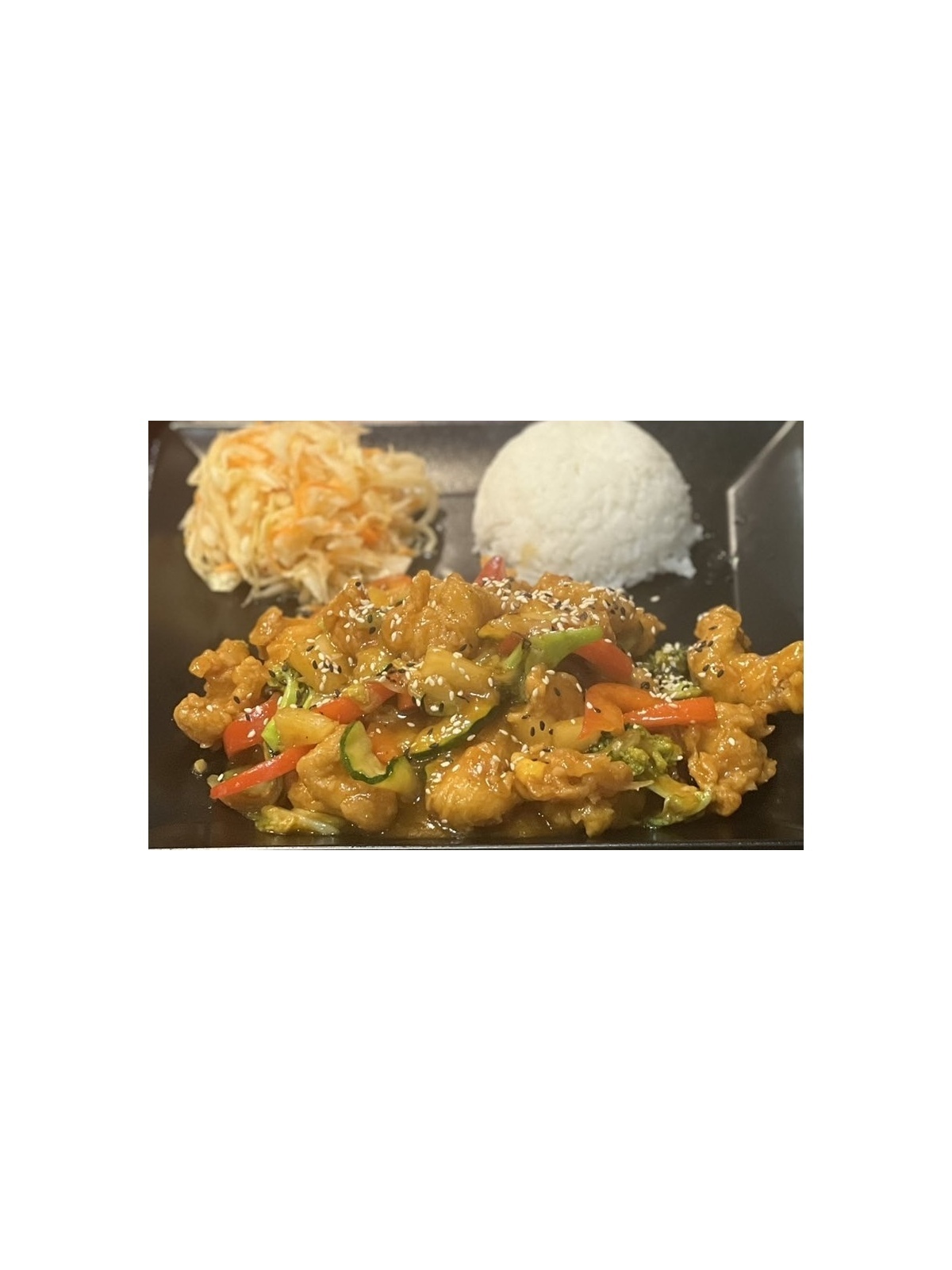 30) kurczak sate słodko kwaśne